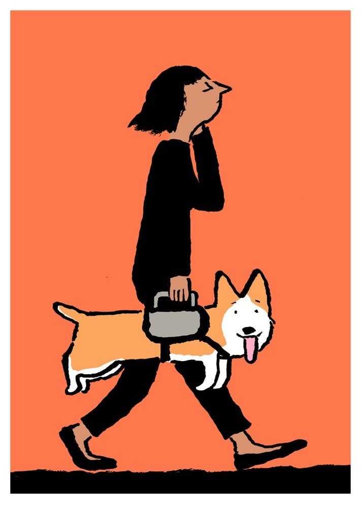 Jean Jullien, ‘Doggy Bag’, 11-07-2019, Print, 6 colour seriagraph on velin d'Arches blanc 100% coton 250gsm, Galerie Slika, Numbered