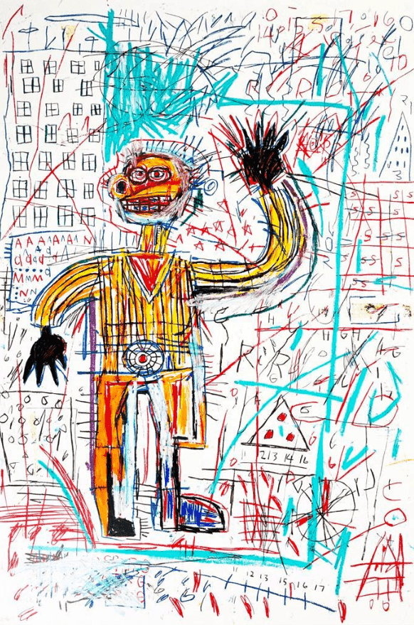 Jean-Michel Basquiat, ‘Untitled V from The Figures Portfolio’, 2023, Print, Hand-Pulled Limited Edition Screenprint, null, 