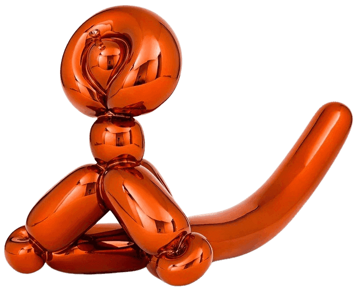 Jeff Koons, ‘Balloon Monkey (Orange)’, 2017, Sculpture, Porcelain, Bernardaud, Numbered