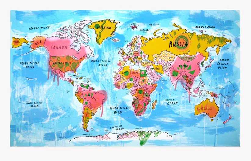 Jess Wilson, ‘The World’, 2013, Print, 10 Colour Screenprint on Somerset Tub Sized 410gsm Paper, null, Numbered