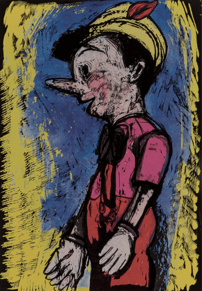 Jim Dine, ‘Lincoln Center Pinocchio’, 2008, Print, Screenprint and woodcut in colors on, null, Numbered