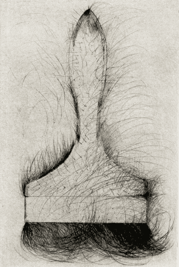 Jim Dine, ‘Paintbrush (Drypoint)’, 1972, Print, Drypoint print on white Crisbrook Waterleaf paper, Petersburg Press, Numbered