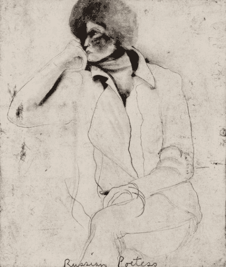 Jim Dine, ‘Russian Poetess’, 1976, Print, Etching with hand-coloring, null, Numbered