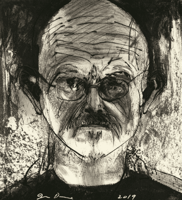 Jim Dine, ‘Self Portrait’, 2019, Print, Etching printed over a stone lithograph on 360 g Fabriano paper, null, Numbered