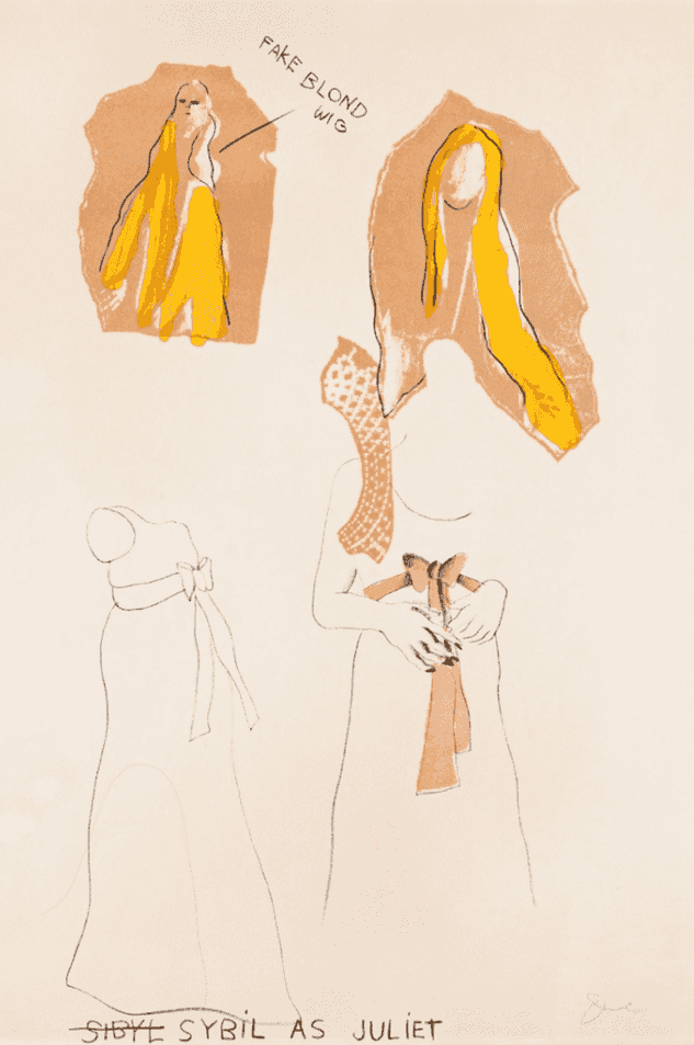Jim Dine, ‘Sybil as Juliet’, 1960, Print, Original Lithograph, null, 