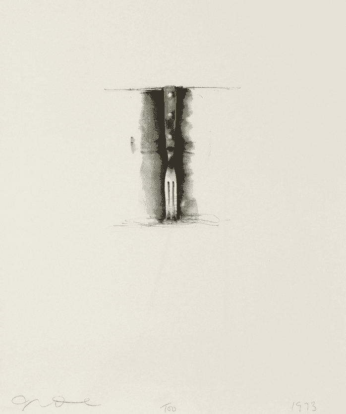Jim Dine, ‘Ten Winter Tools (Fork)’, 1973, Print, Lithograph, null, Numbered, Dated