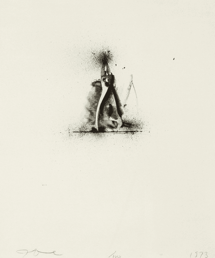 Jim Dine, ‘Ten Winter Tools (Pliers & Crescent Wrench)’, 1973, Print, Lithograph, null, Numbered, Dated