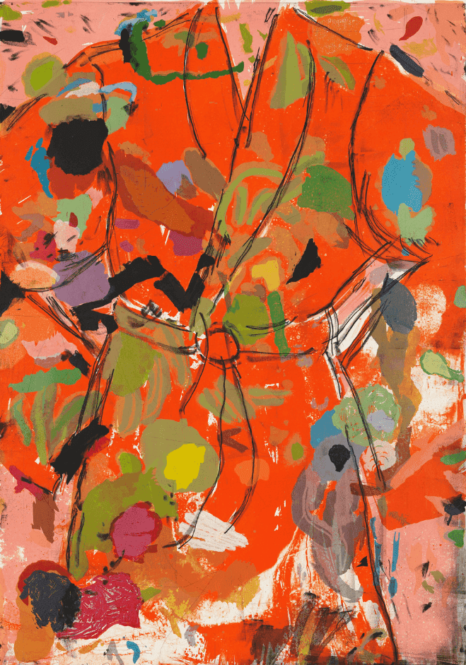 Jim Dine, ‘The Orange Birthday Robe’, 2010, Print, Lithography, woodcut, copperplate etching & rubber stamp, null, Numbered