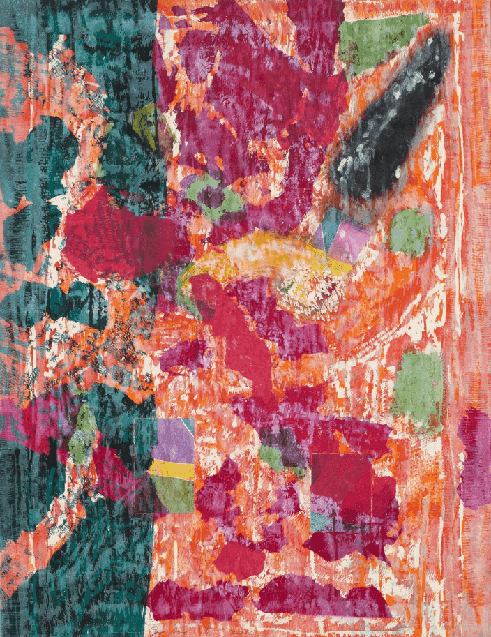 Jim Dine, ‘The Packing of a Sea of Glass’, 2015, Print, Woodcut, three hand-applied collaged elements, power-tool abrasions and lacerations, and hand-painted acrylic on Hahnemuhle 350gm Off White paper, null, Numbered