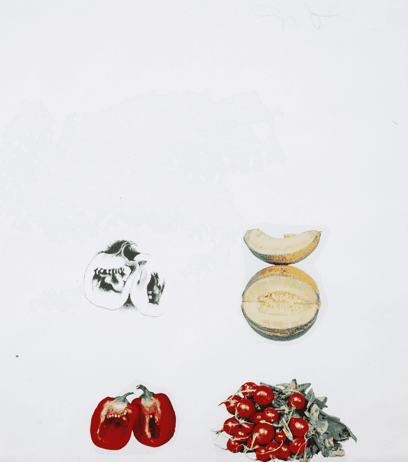 Jim Dine, ‘Vegetables VII’, 1969, Print, Lithograph printed in colours with collage, Petersburg Press, Numbered
