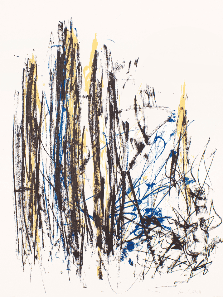 Joan Mitchell, ‘Arbres (Black, Yellow, and Blue)’, 1992, Print, Lithograph, null, 