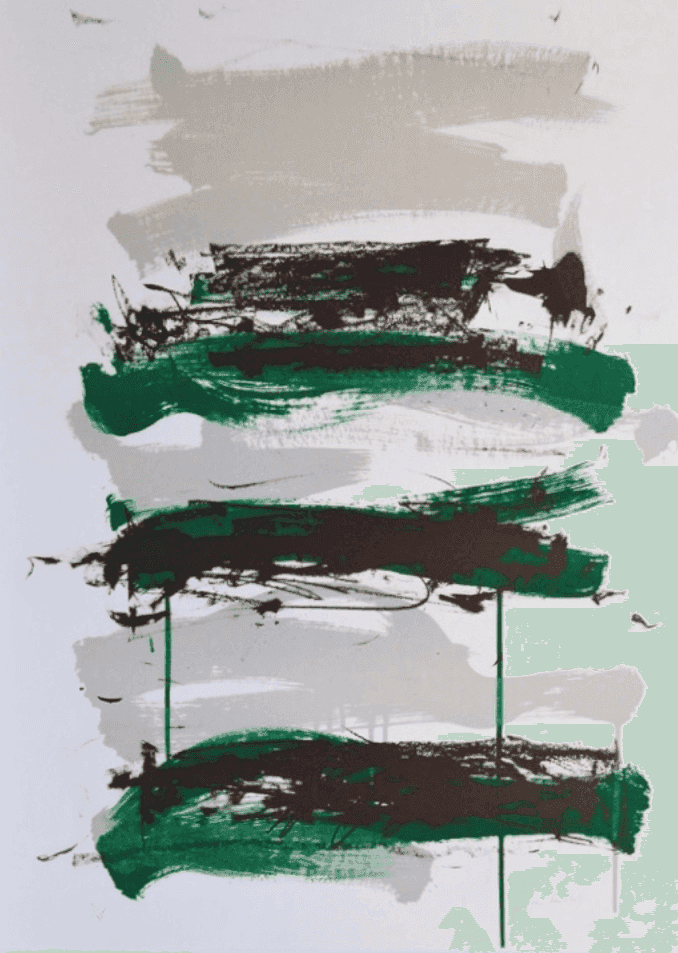 Joan Mitchell, ‘Champs - Black, Gray and Green’, 1991, Print, Lithograph, Editions Jean Fournier & Editions de la Difference, 