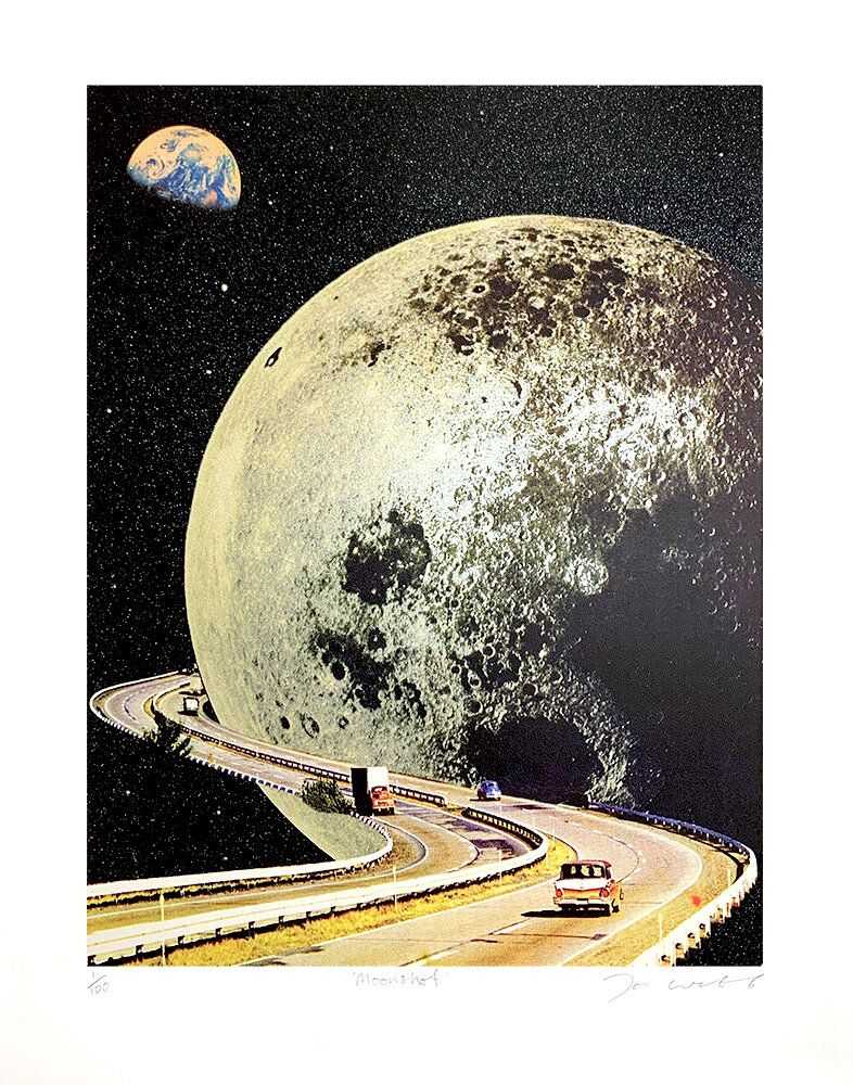 Joe Webb, ‘Moonshot’, 30-01-2021, Print, 8 colour silkscreen with iridescent silver ink and glitter UV varnish, Self-released, Numbered