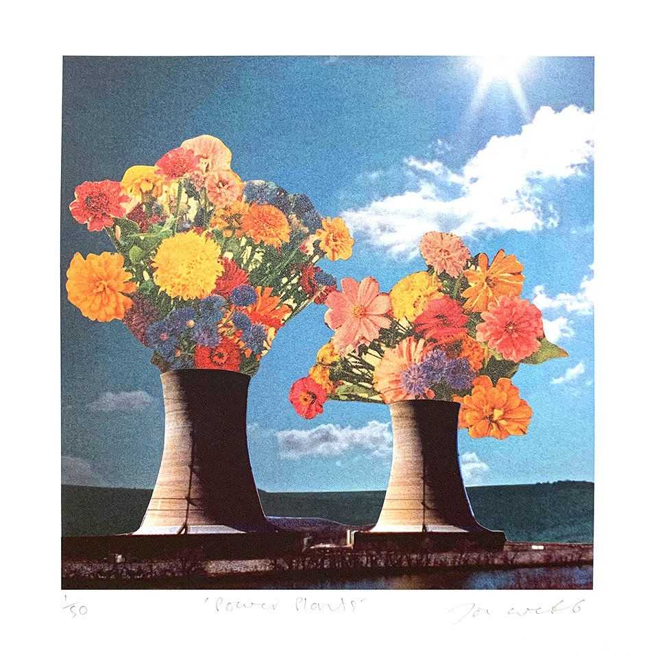Joe Webb, ‘Power Plants’, 13-06-2020, Print, Giclee & silkscreen with glitter varnish on Minuet 300gsm paper, Self-released, Numbered