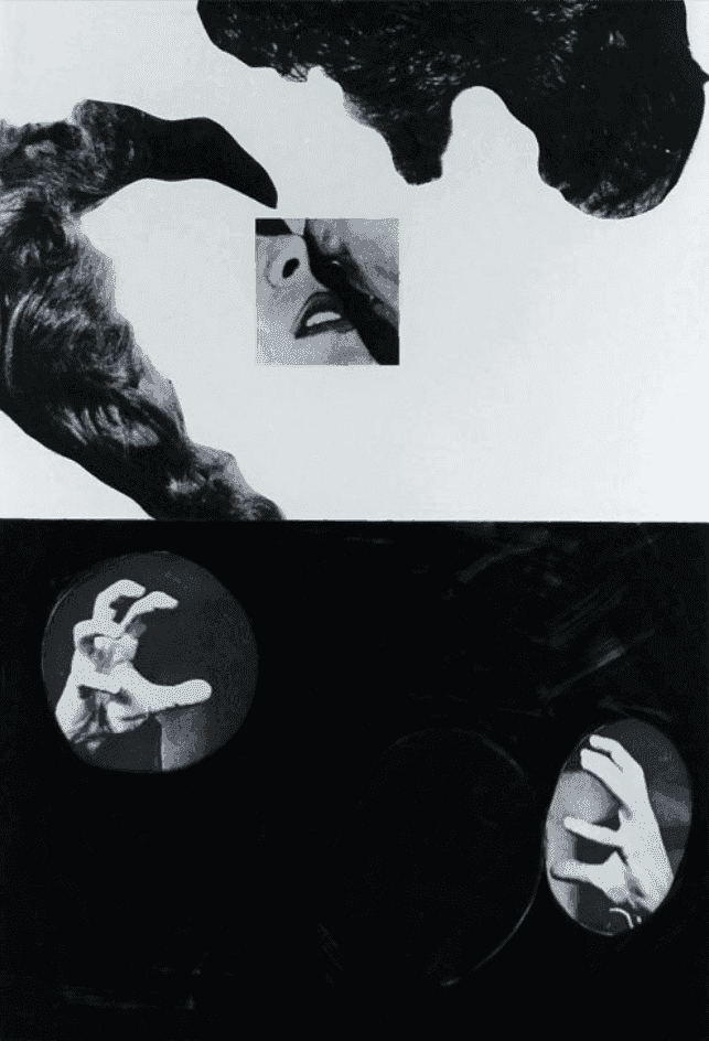 John Baldessari, ‘Kiss, Hair, Hands’, 1986, Print, Etching with aquatint on Rives B.F.K paper, null, Numbered