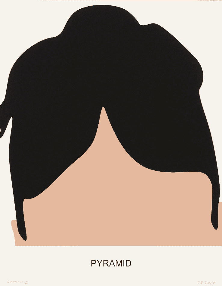 John Baldessari, ‘Pyramid’, 2016, Print, 3 color screenprint, Gemini G.E.L., Numbered, Dated