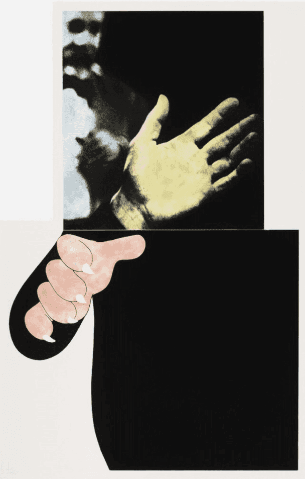 John Baldessari, ‘Two Hands (With Distant Figure)’, 1989, Print, Mixed Media, null, 