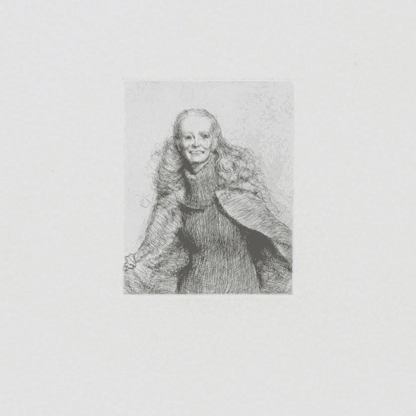 John Currin, ‘Gloria’, 2011, Print, Etching on Handmade Kochi NB paper, null, 