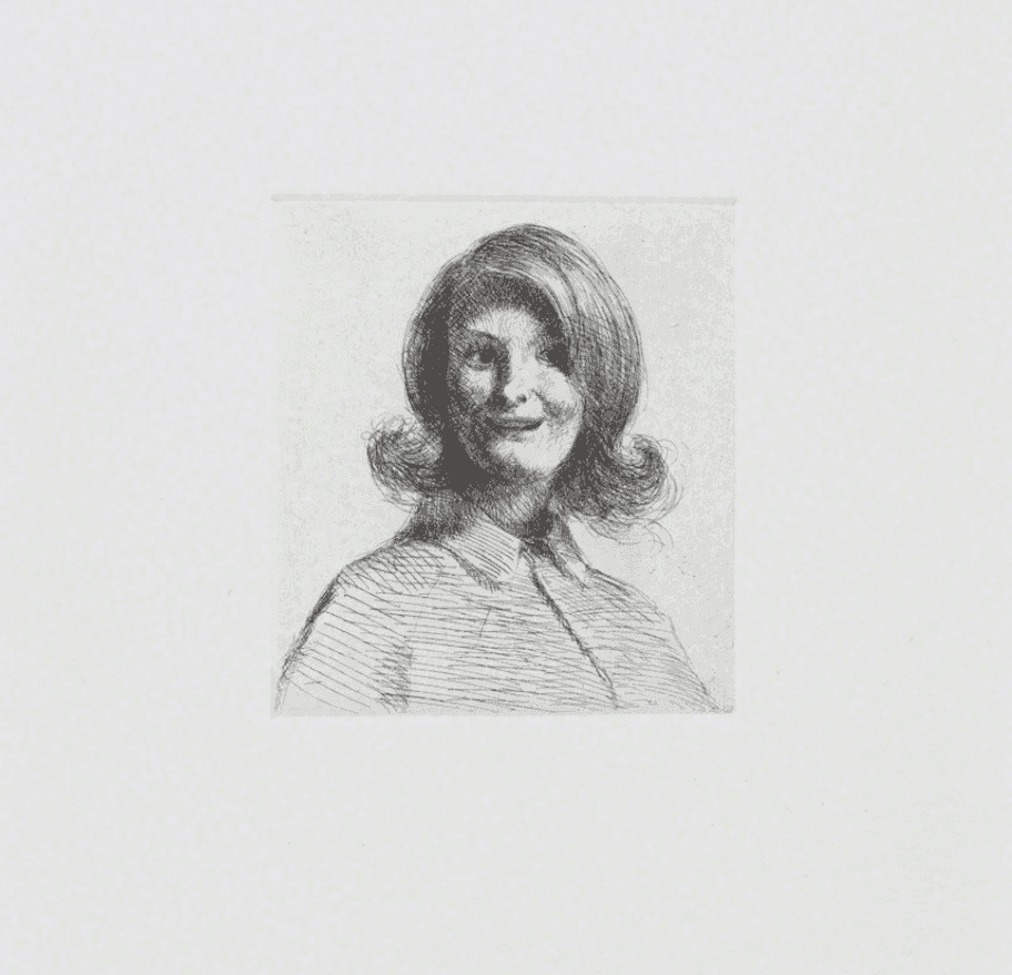 John Currin, ‘Sherby’, 2011, Print, Etching on Handmade Kochi NB paper, null, 