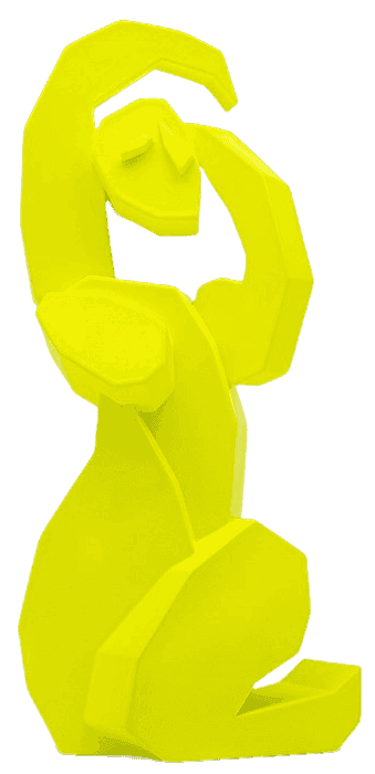 Jonatan Chapline, ‘Standing Bather (Yellow)’, 2020, Sculpture, Painted bronze, Case Studyo, Numbered