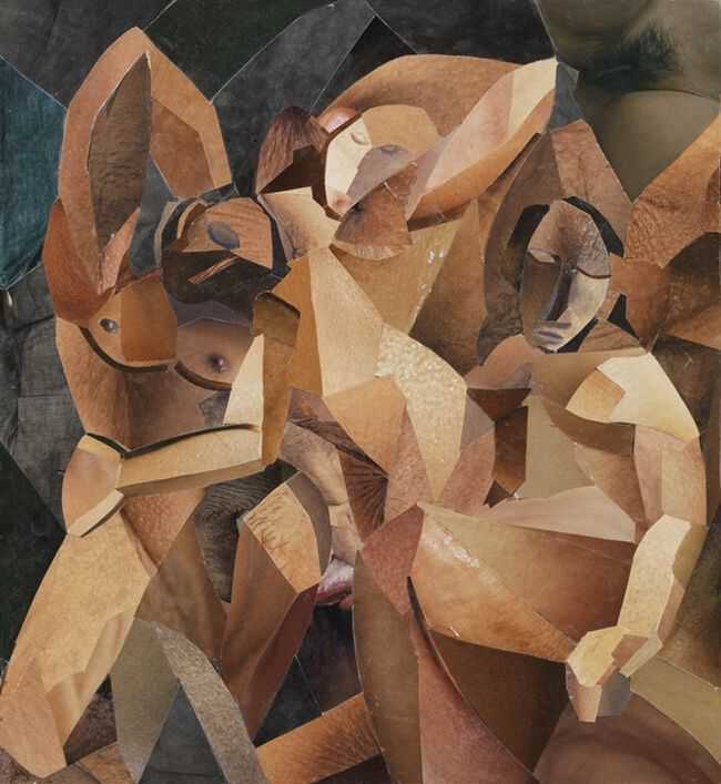 Jonathan Yeo, ‘Three Women (Homage to Picasso)’, 2018, Print, Archival pigment print with on Hahnemuhle Photo Rag Ultrasmooth paper with hand torn edges, Manifold Editions, Numbered