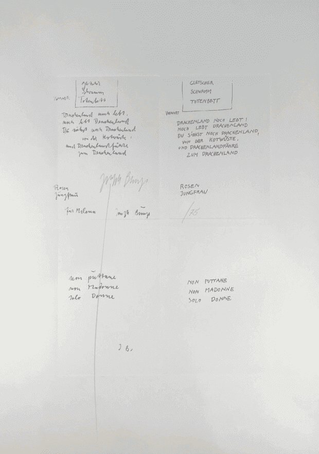 Joseph Beuys, ‘Gletcher Schwamm Totenbett’, 1979, Print, Heliogravure on wove paper, Edizioni Factotum-Art, Numbered