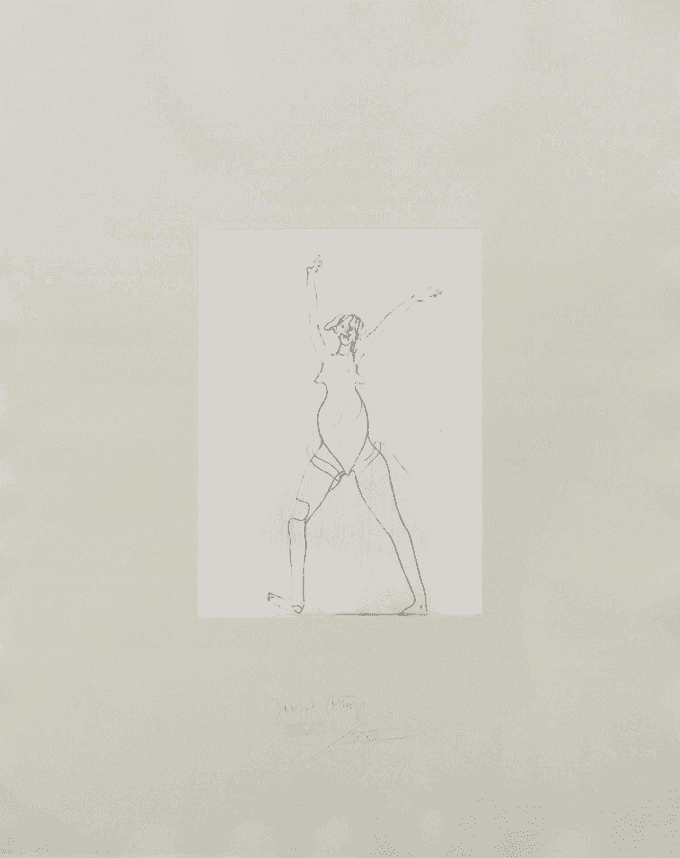 Joseph Beuys, ‘Jubelndes Mädchen’, 1985, Print, Etching and Aquatinta on Rives paper, null, Numbered