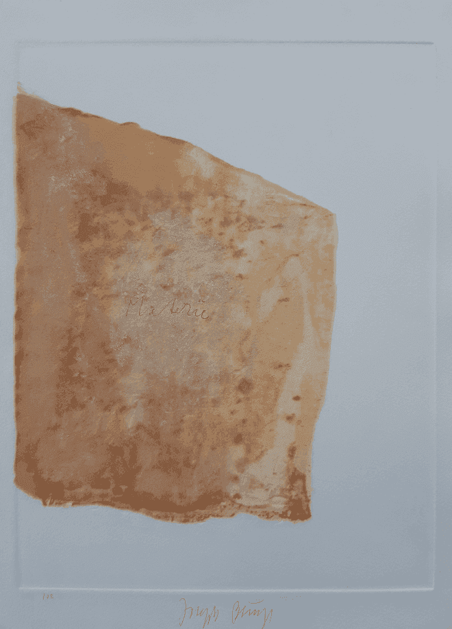 Joseph Beuys, ‘Matter’, 1980, Print, Aquatint and lithography, null, Numbered
