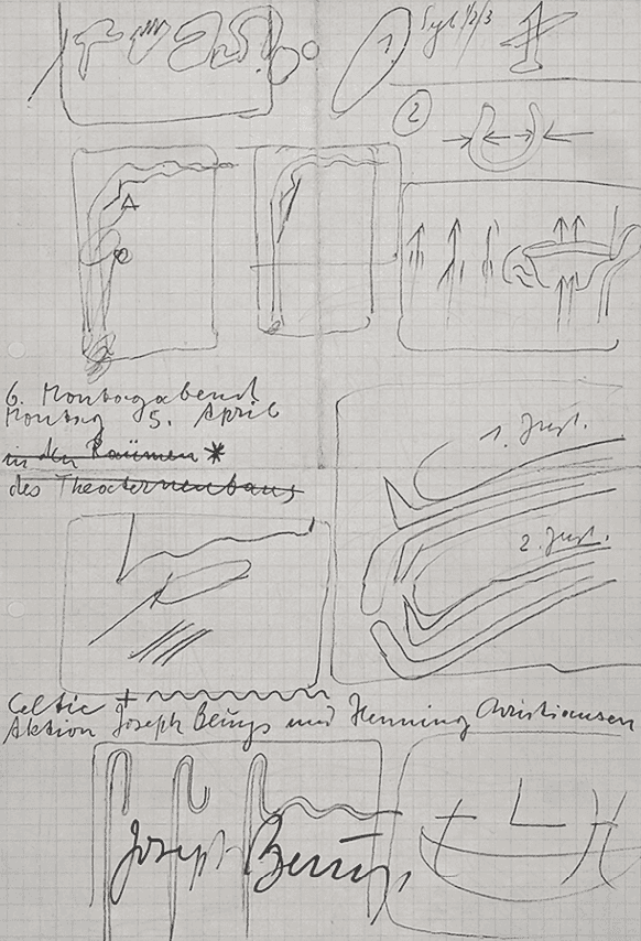 Joseph Beuys, ‘Montagabend ’, 1971, Print, Offset on machine paper, null, 