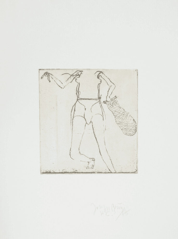 Joseph Beuys, ‘Taucherin ’, 1982, Print, Etching on woven paper, null, Numbered