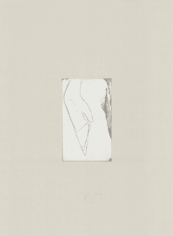 Joseph Beuys, ‘Tränen - Hirschfuß’, 1985, Print, Etching on Rives paper, Grafos Verlag AG, Numbered