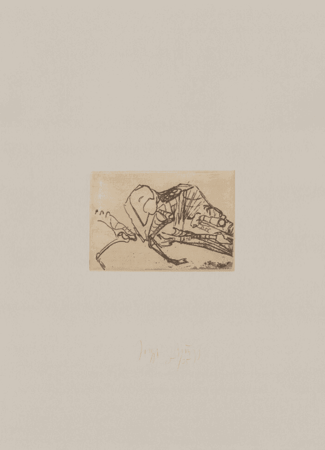 Joseph Beuys, ‘Tränen - Hirschschädel ’, 1985, Print, Etching on Rives paper, Grafos Verlag AG, Numbered