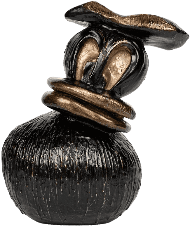 Joyce Pensato, ‘Tipsy Donald’, 2020, Sculpture, Bronze - Black Platina, Case Studyo, Numbered