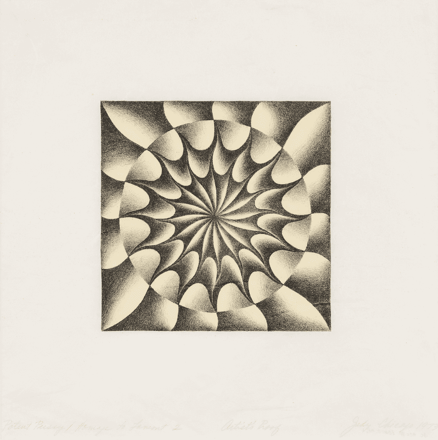 Judy Chicago, ‘Potent Pussy - Homage to Lamont II’, 1973, Print, Lithograph on rice paper, null, Dated
