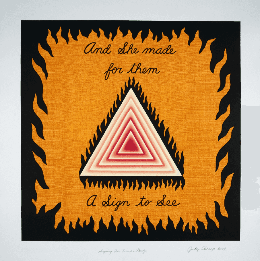 Judy Chicago, ‘Signing the Dinner Party’, 2009, Print, Lithograph, null, Numbered, Dated