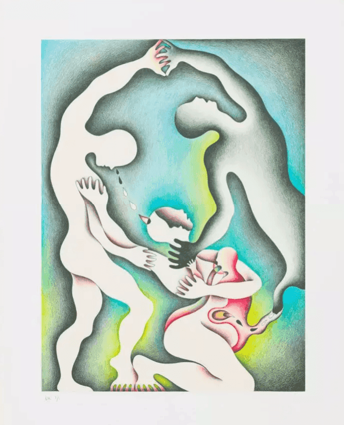 Judy Chicago, ‘Wrestling with the Shadow for Her Life’, 2024, Print, Somerset Radiant White Velvet 330 gsm, Self Published, Numbered