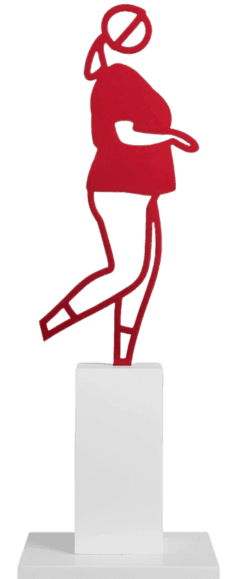 Julian Opie, ‘Amy Running’, 2020, Sculpture, Anodised aluminium with corian base, Cristea Roberts Gallery, Numbered