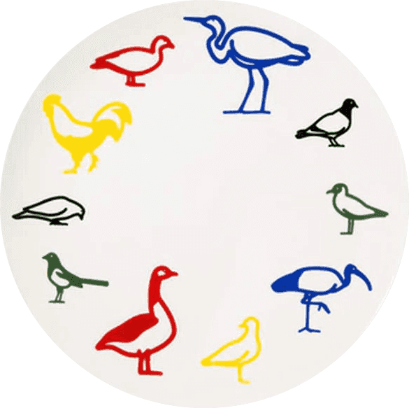 Julian Opie, ‘Artist Plate Project 2021 (Julian Opie)’, 2021, Collectible, Fine bone china, Artware Editions, 