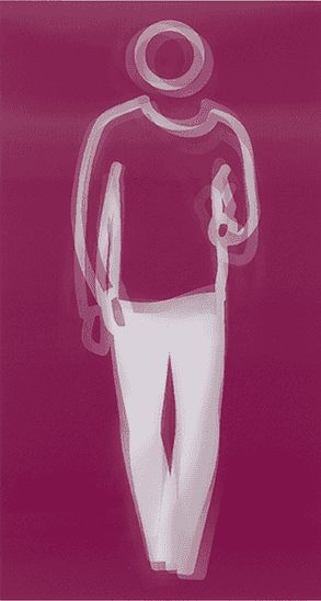 Julian Opie, ‘Dance - Figure 4’, 2023, Print, Acrylic lenticular mounted on acrylic, Christea Roberts Gallery, Numbered