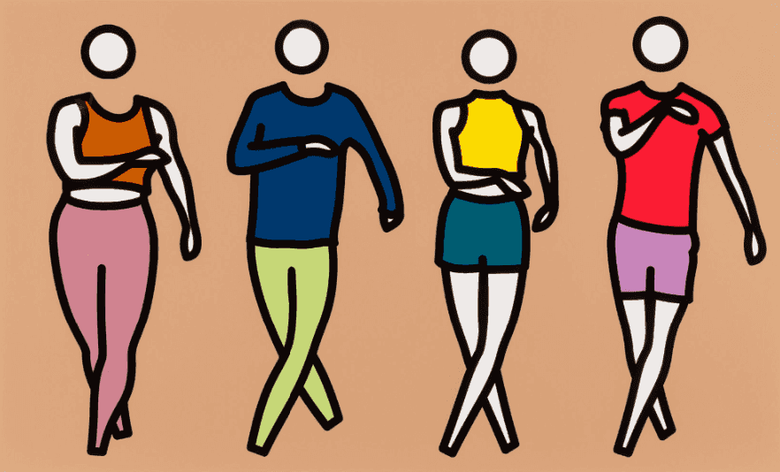 Julian Opie, ‘Dance, Synced: Dance 4’, 2024, Print, Screenprint in 12 colours on Archival Museum Board, Cristea Roberts Gallery, Numbered