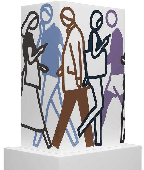 Julian Opie, ‘Day’, 2021, Sculpture, Screenprint on acrylic block, Cristea Roberts Gallery, Numbered