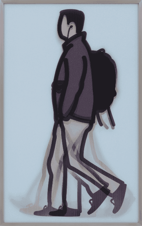 Julian Opie, ‘Student’, 2013, Print, Lenticular acrylic in aluminum frame specified by the artist, Cristea Roberts Gallery, Numbered, Framed