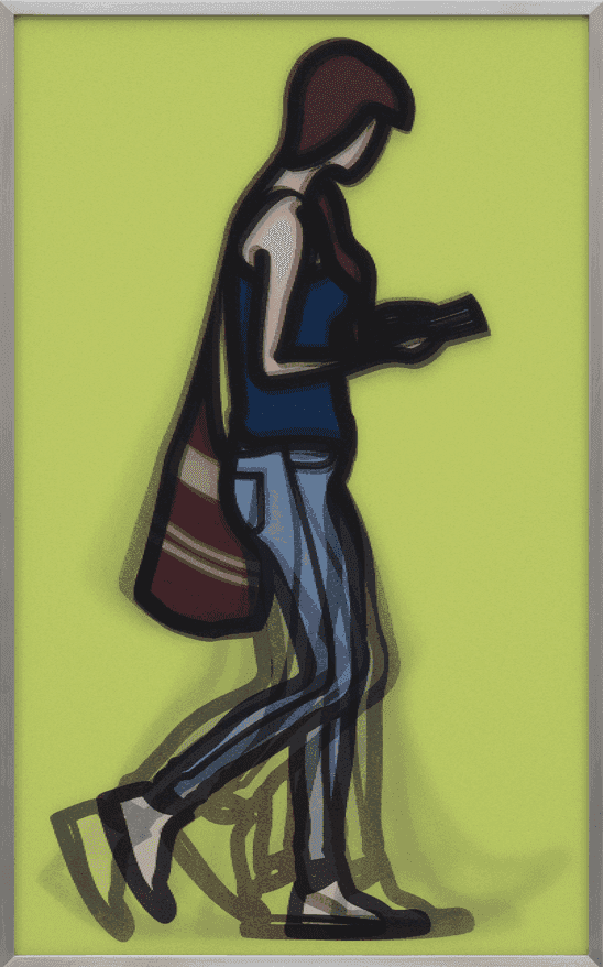 Julian Opie, ‘Waitress’, 2014, Print, Lenticular acrylic in aluminum frame specified by the artist, Cristea Roberts Gallery, Numbered, Framed