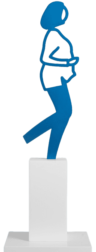 Julian Opie, ‘Yasmin Running’, 2020, Sculpture, Anodised aluminium with corian base, Cristea Roberts Gallery, Numbered
