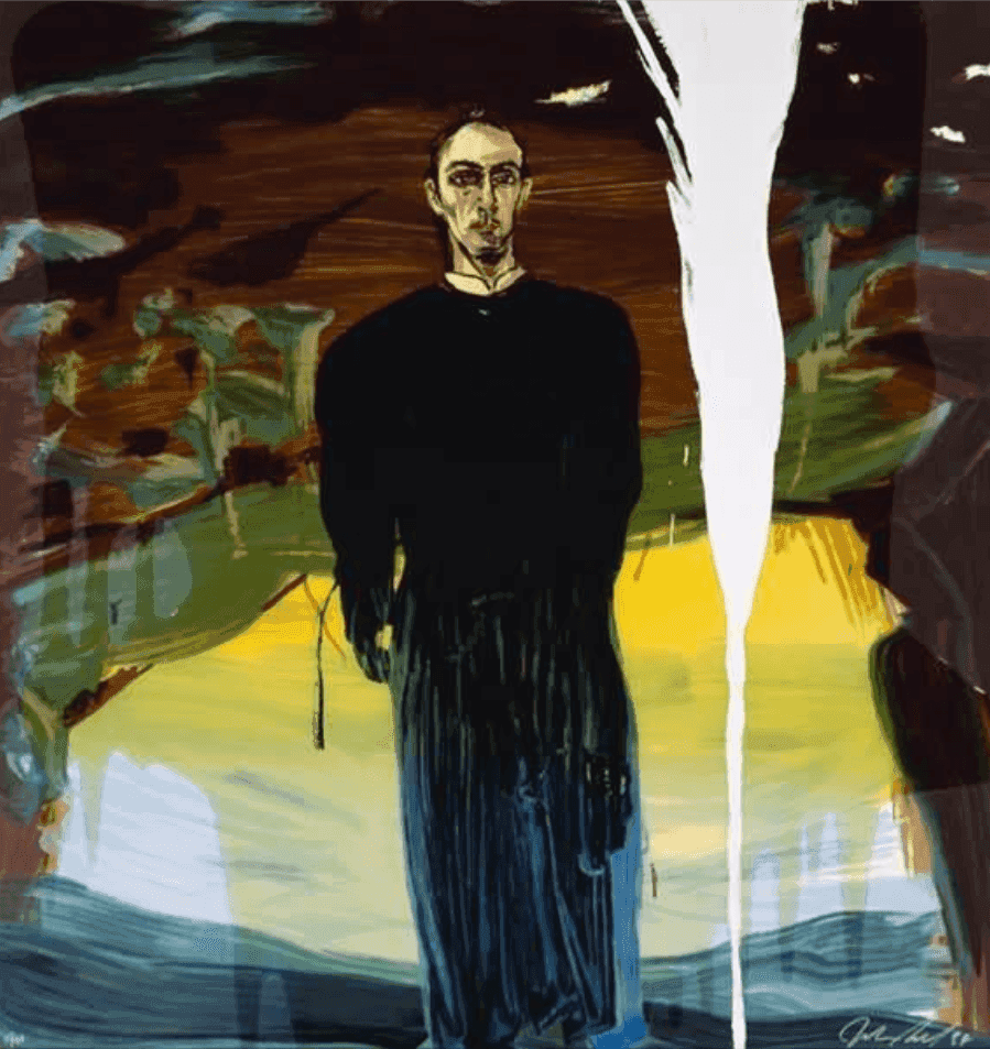 Julian Schnabel, ‘Jose Luis Ferrer’, 1998, Print, 23-25 color screenprint with poured resin, null, Numbered, Dated