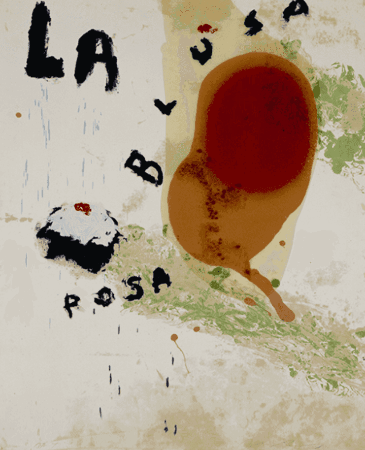 Julian Schnabel, ‘La Blusa Rosa, II’, 1995, Print, Hand painted, 14 color silkscreen with poured resin, null, 