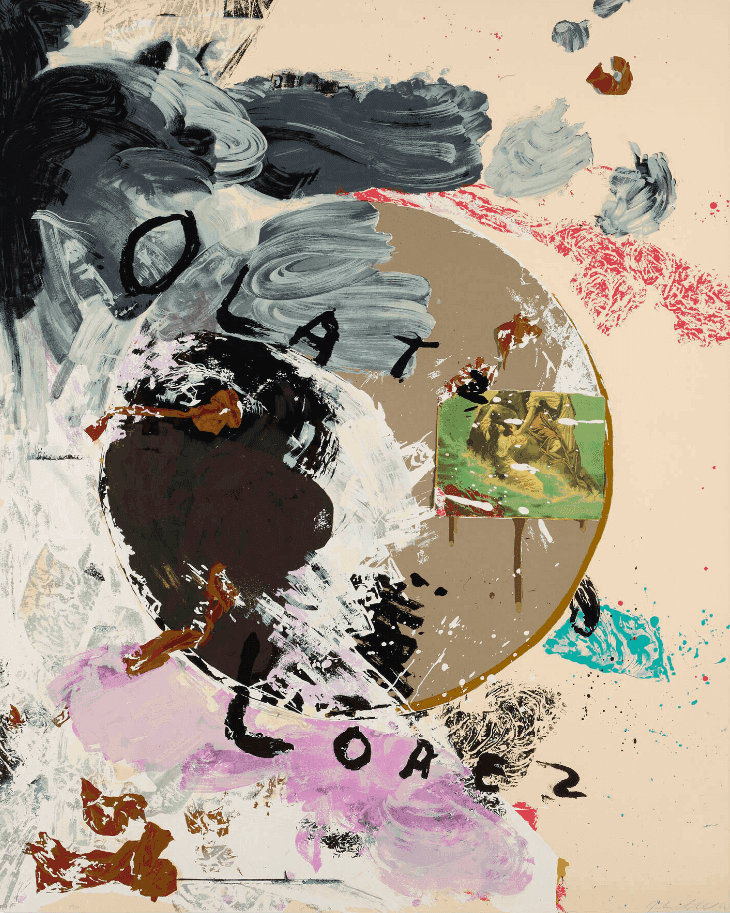 Julian Schnabel, ‘Olatz Lopez’, 1992, Print, Screenprint in colors on Arches, null, Numbered, Dated