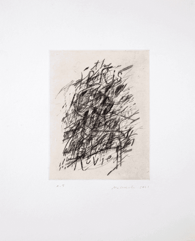 Julie Mehretu, ‘Paris Review’, 2021, Print, Drypoint with chine collé, null, 