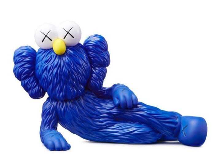 Kaws, ‘Time Off (Blue)’, 2023, Collectible, Painted cast-vinyl figure in blue., null, 