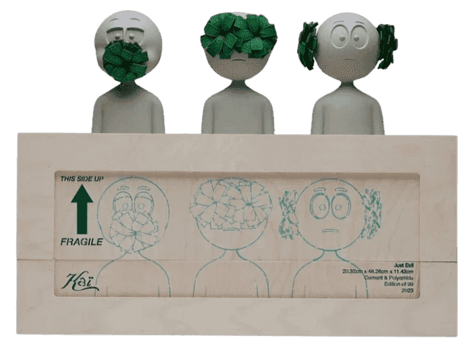 Kai, ‘Just Evil - Green’, 2023, Sculpture, Cement & Polyamide, null, 